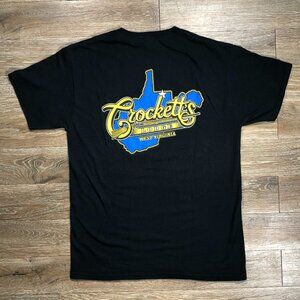 Crockett's Lodge Men’s Medium T Shirt Morgantown WVU West Virginia Sports Bar